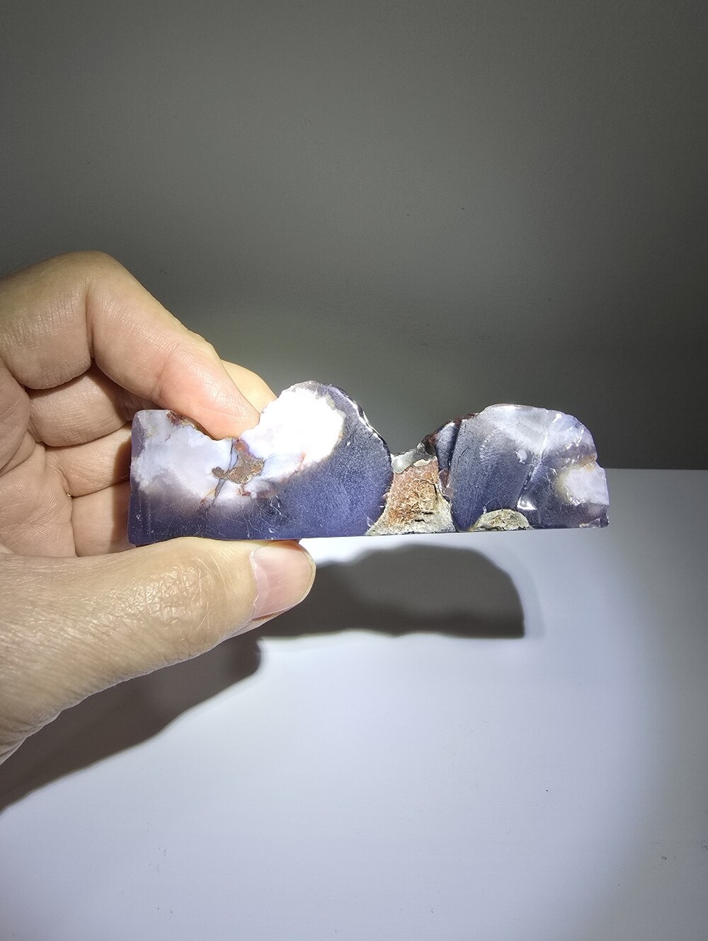 Blue Flower Agate Crystal Freeform #I